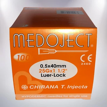 Injekciós tű 25G x 1 1/2 - 100 db steril