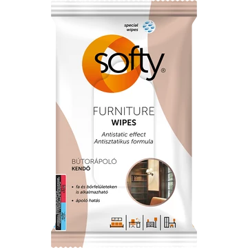 Softy Furniture bútorápoló nedves kendő 40 lap Softy Furniture bútorápoló nedves kendő 40 lap