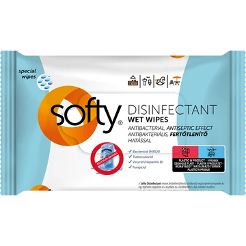 Softy Disinfectant fertőtlenítő törlőkendő 40 lap Softy Disinfectant fertőtlenítő törlőkendő 40 lap