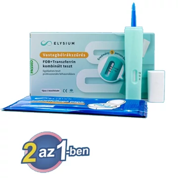 Elysium FOB + Transzferrin egylépéses kombinált gyorsteszt - 1 db tesztkészlet (székletből)