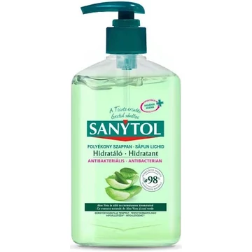 Sanytol Fertőtlenítő Folyékony szappan Aloe Vera & Zöld Tea 250ml