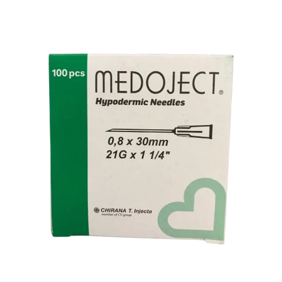 Injekciós tű 21G x 1 1/4 Medoject Chirana 100x Lejárati ideje: 2026.04.