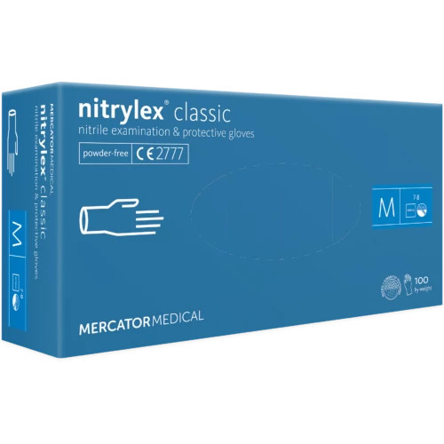 Mercator NITRYLEX® CLASSIC PÚDERMENTES KÉK NITRIL KESZTYŰ - XL