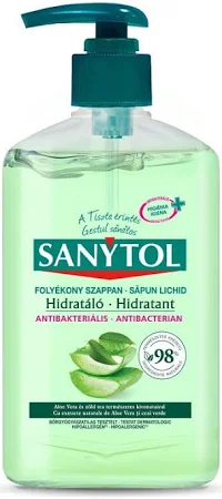 Sanytol Fertőtlenítő Folyékony szappan Aloe Vera & Zöld Tea 250ml